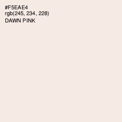 #F5EAE4 - Dawn Pink Color Image